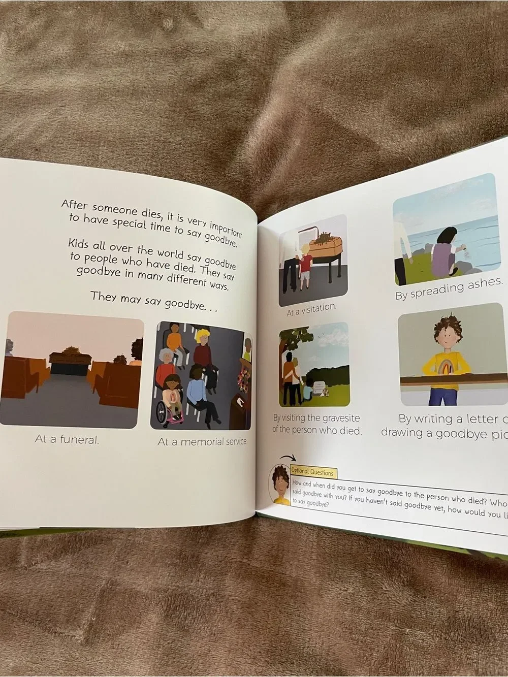 Andrea Dorn When Someone Dies Children's Illustrated Grief and Loss  Book